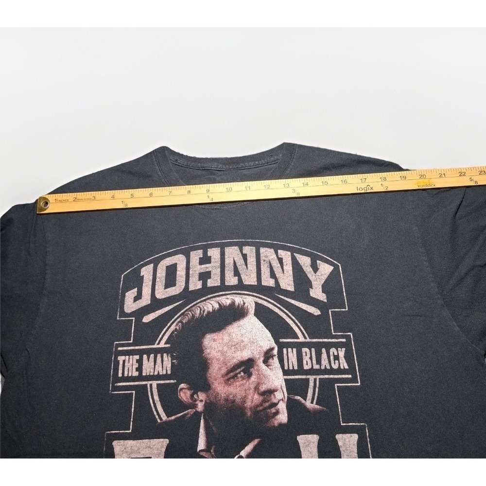 Johnny Cash The Man In Black American Legend Graphic Tee Black Mens Large - Picture 5 of 7